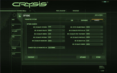 Acer 8920g - Test des jeux - Crysis