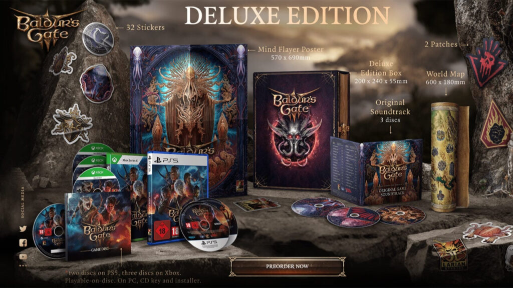 Baldur's Gate III : Sortie retardée en version physique avec 4 disques Xbox