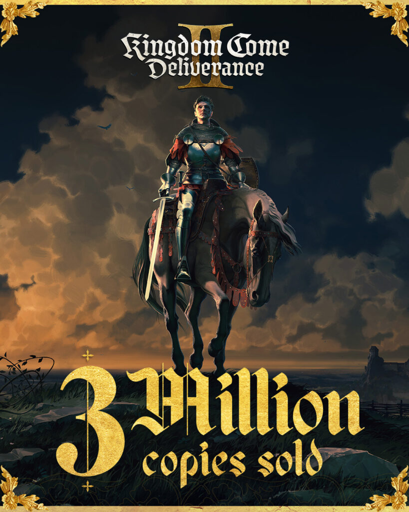 Kingdom come : deliverance ii dépasse 3 millions de ventes en moins de 3 mois