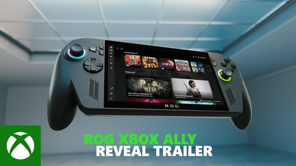 Microsoft présente la console nomade ROG Ally en partenariat avec ASUS Microsoft présente la console nomade ROG Ally en partenariat avec ASUS