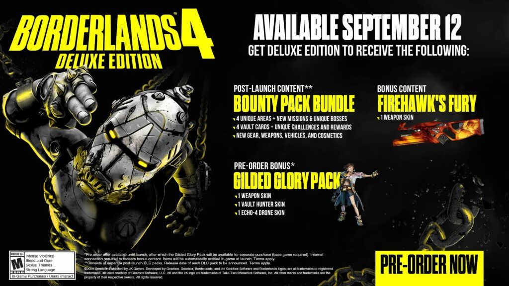 Borderlands 4 : prix et contenu des différentes éditions