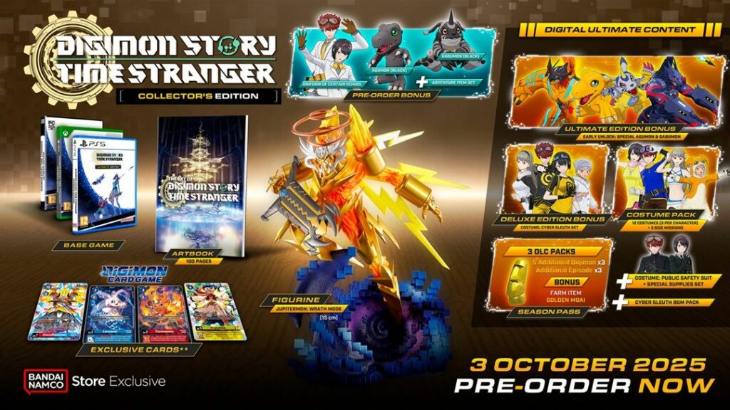 Digimon story : time stranger dévoile sa date et ses éditions