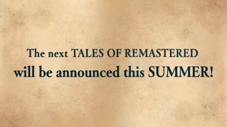 Prochain remaster de tales of annoncé pour l'été