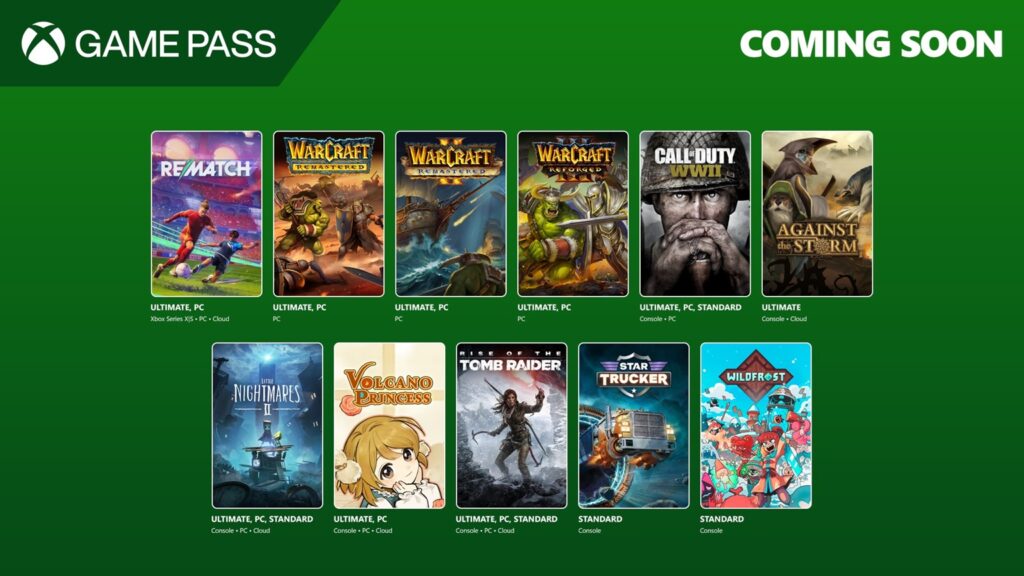 Les nouveautés du game pass en juin : warcraft et call of duty