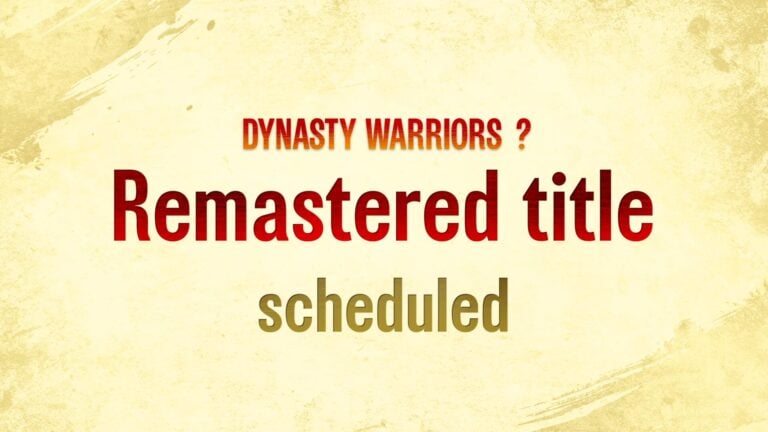 Dynasty warriors annonce une extension et un remaster mystère