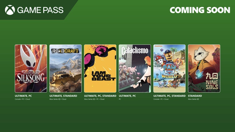 Les prochains jeux à venir sur game pass