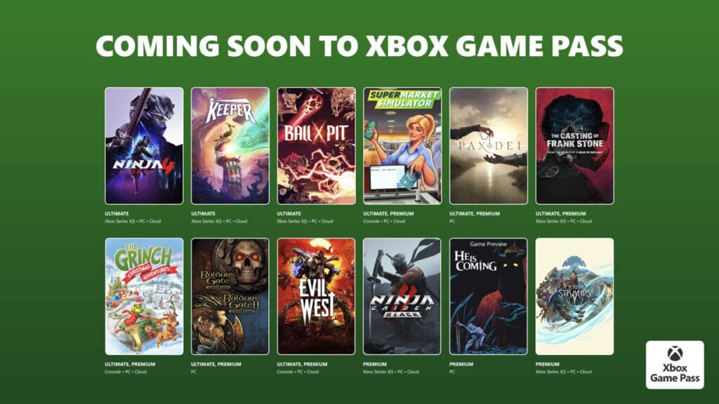 Prochains jeux Game Pass d'octobre : Ninja Gaiden 4 en tête