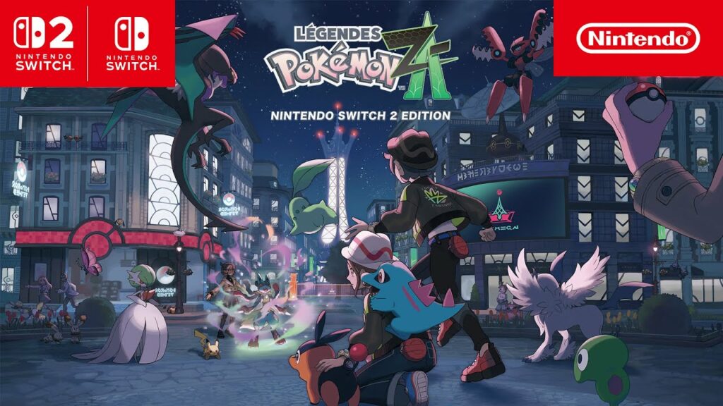 Lancement de légendes pokémon z-a sur switch