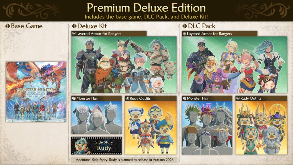 Monster hunter stories 3 : détails sur les éditions et bonus