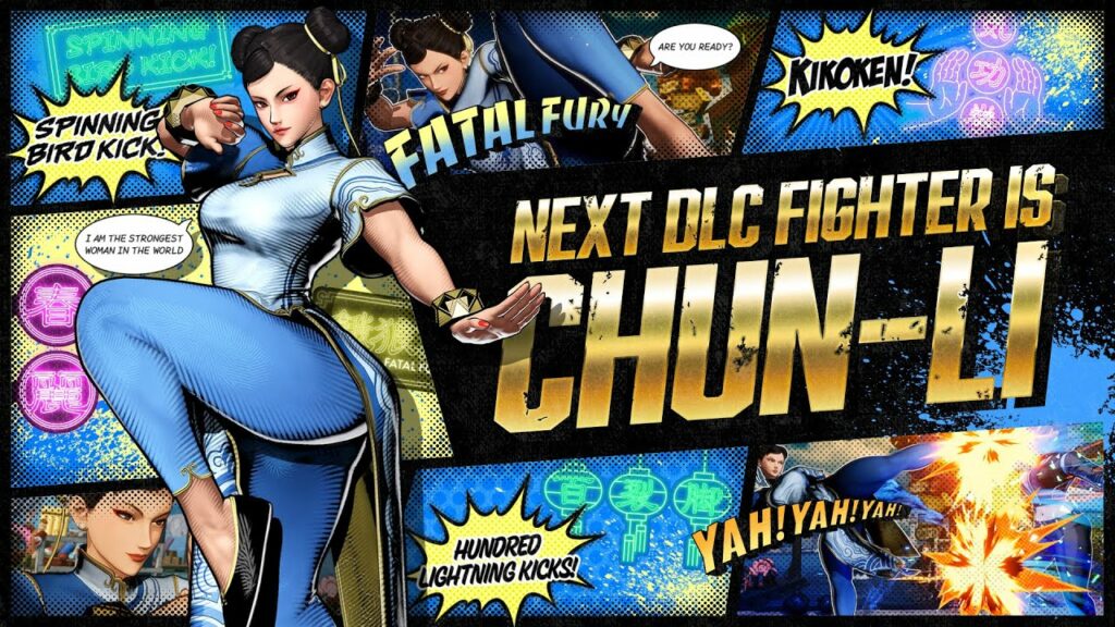 Chun-li disponible dans fatal fury city of the wolves