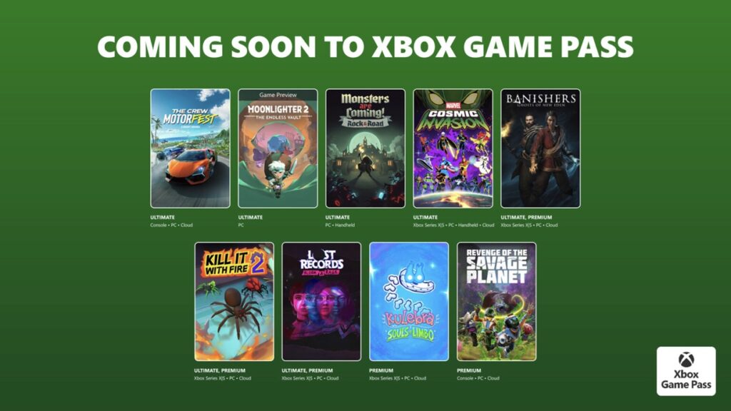 Les nouveaux jeux du game pass pour décembre