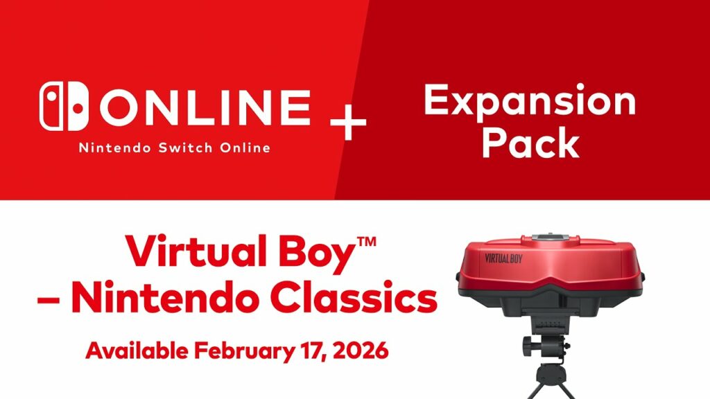 Arrivée du virtual boy sur nintendo switch en 2026