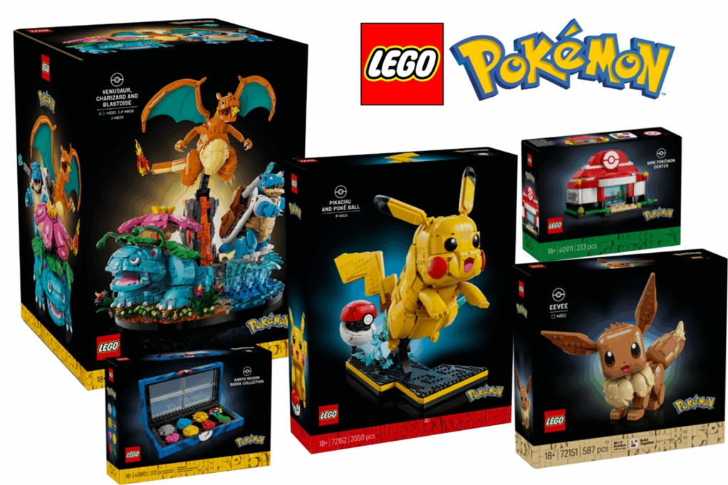 Lego lance ses premiers sets pokémon en précommande