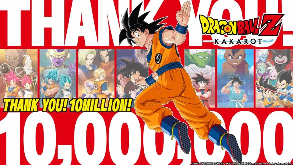 Dragon ball z : kakarot franchit les 10 millions de ventes