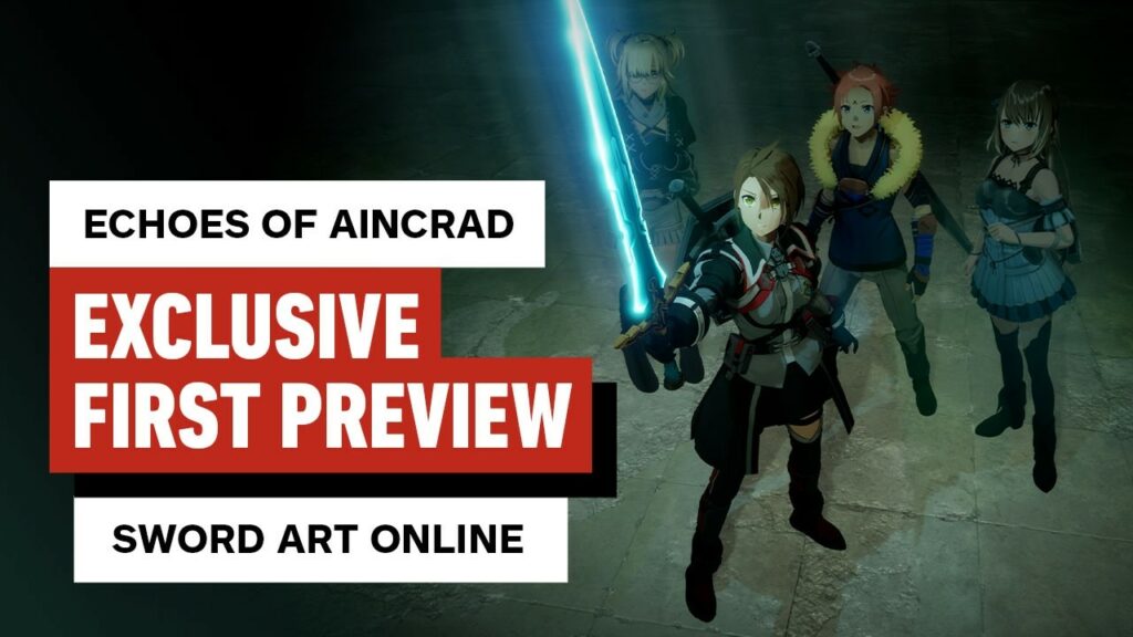 Nouveau jeu sword art online annoncé par bandai namco