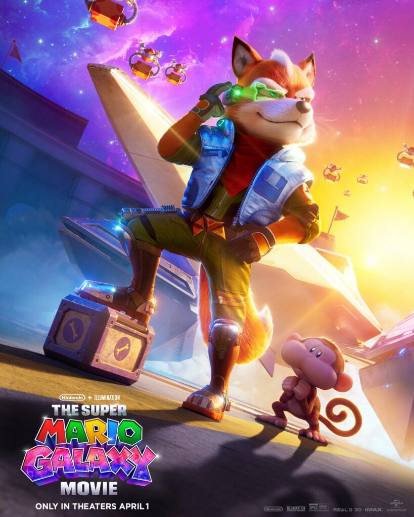 Fox mccloud officialisé dans le film super mario galaxy
