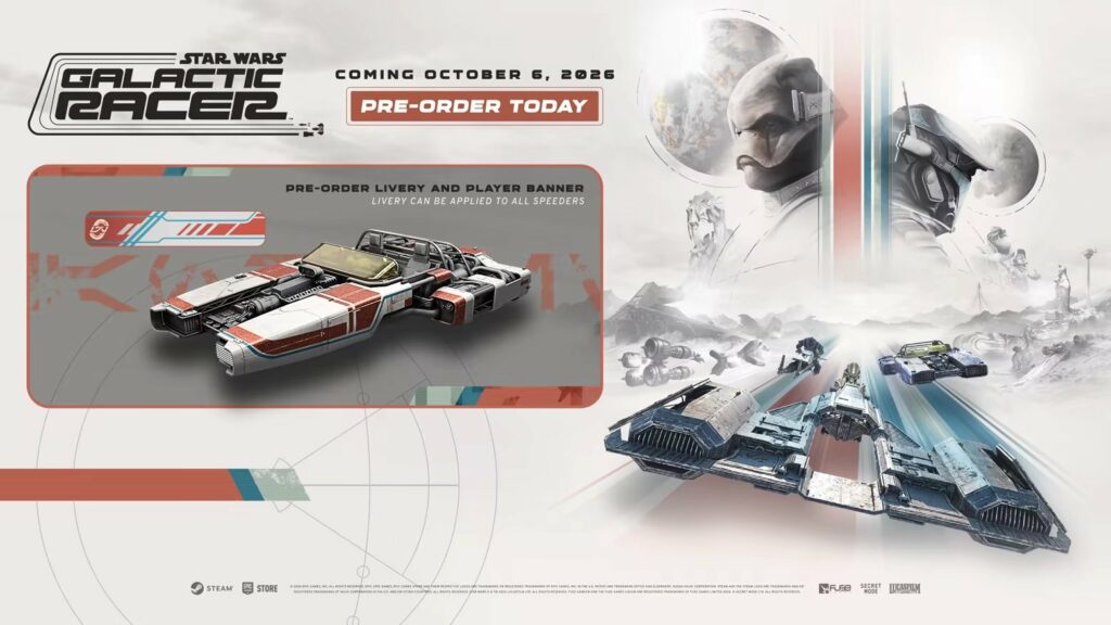 Date de sortie prévue pour star wars : galactic racer