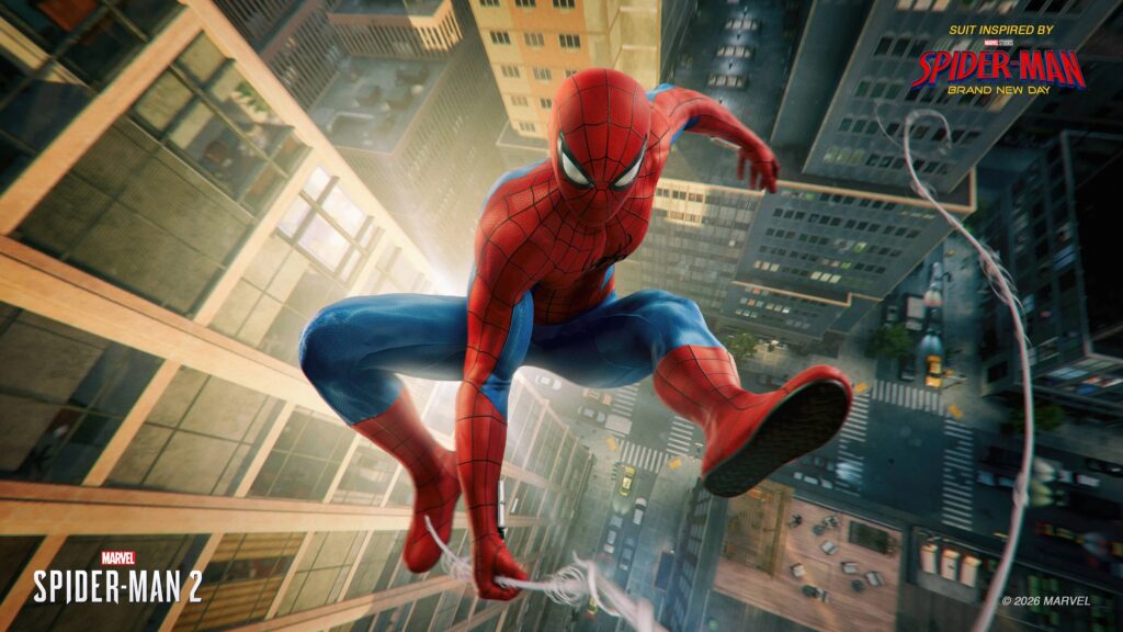 Nouvelle mise à jour pour marvel's spider-man 2 avec deux nouveaux costumes