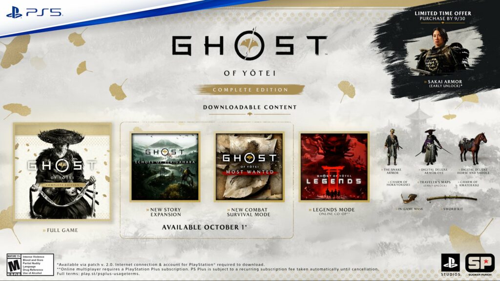 Ghost of yotei : complete edition avec extension solo et mode inédit Ghost of yotei : complete edition avec extension solo et mode inédit