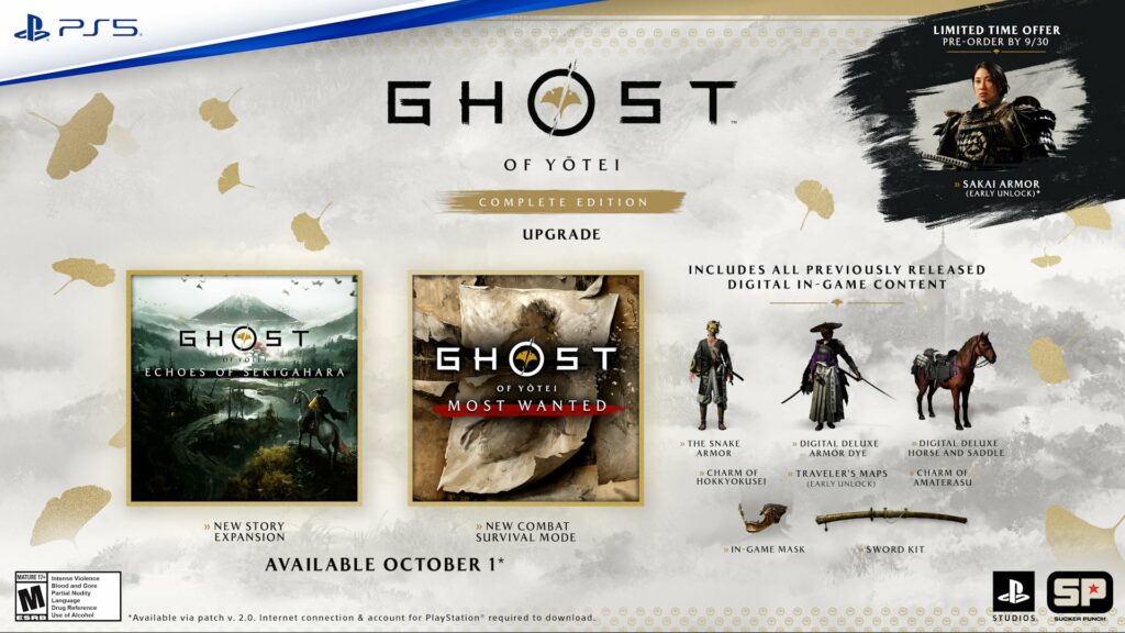 Ghost of yotei : complete edition avec extension solo et mode inédit Ghost of yotei : complete edition avec extension solo et mode inédit