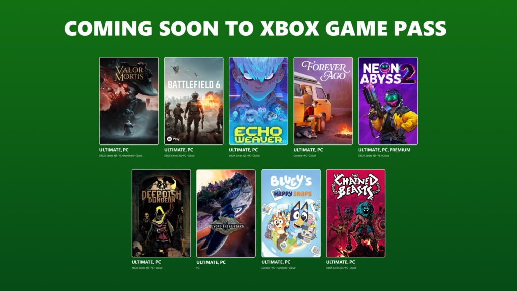 Game Pass : les jeux incontournables d'octobre Game Pass : les jeux incontournables d'octobre