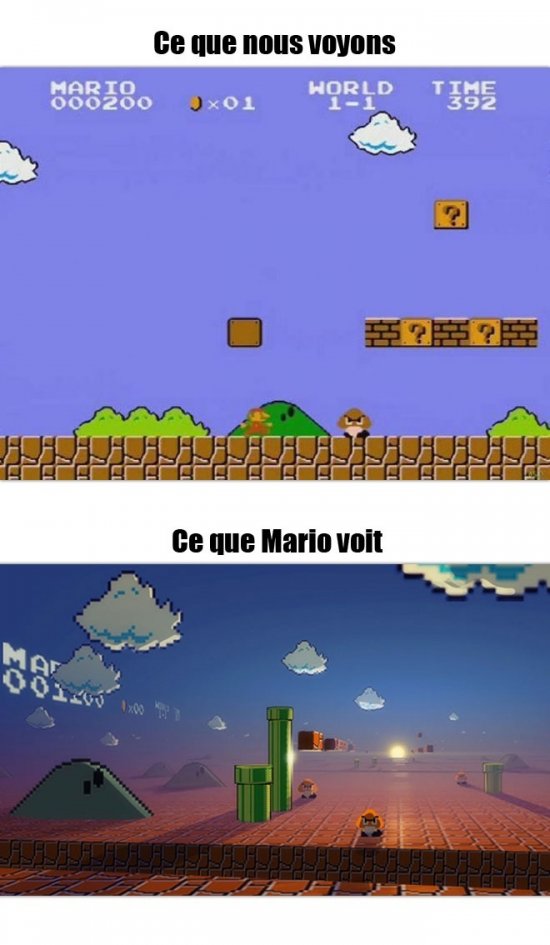 Ce que Mario voit...