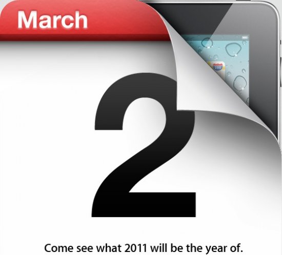 Keynote Apple iPad 2 le 2 Mars 2011