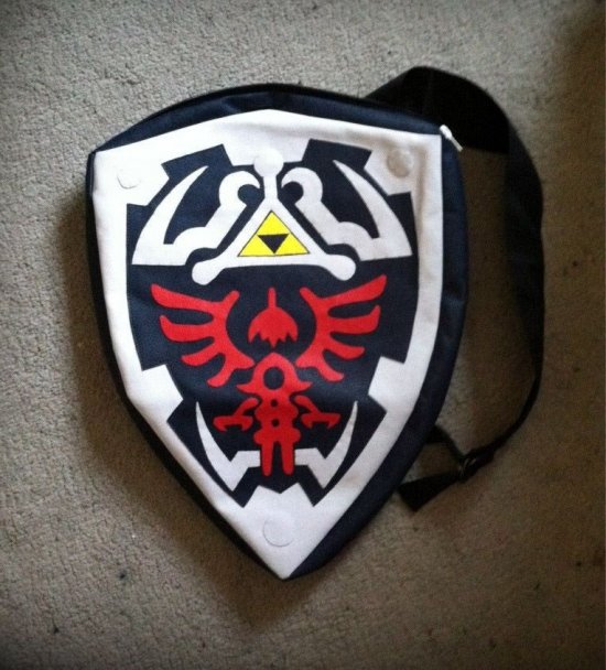 Le sac à dos bouclier de Zelda