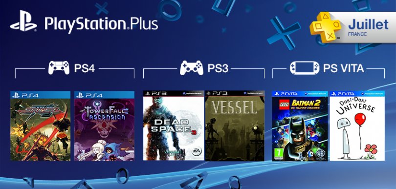 Les jeux gratuits du Playstation plus pour le mois de Juillet 2014