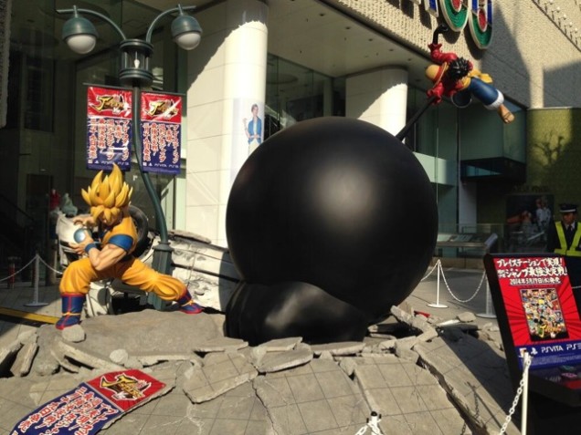 Luffy VS Goku – Une énormissime promo de J-Stars Victory VS en plein Shibuya