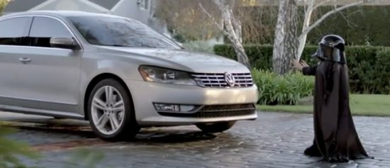 Pub Volkswagen Passat avec Dark Vador