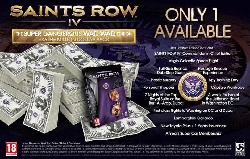 Saints Row IV - Une vraie édition à 1 million de dollars
