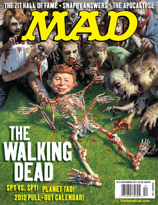 The Walking Dead en couverture de MAD