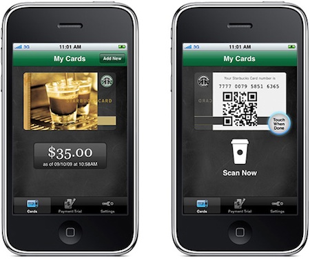 Un iPhone pour payer au Starbucks Coffee