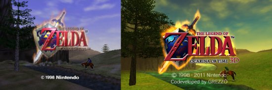 Zelda Ocarina of Time 64 VS 3DS - Euh c'est le même jeu ?